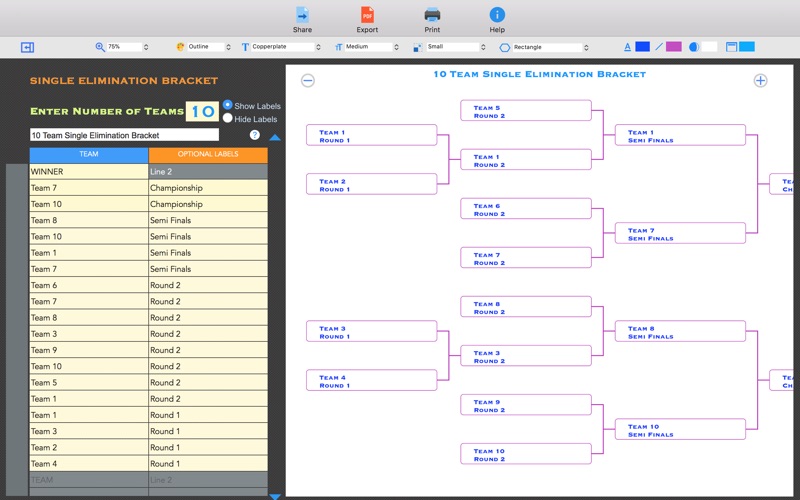 Bolla Tournament Bracket Maker 2.5 Free Download