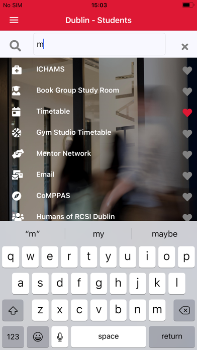 MyRCSI iPhone screenshot