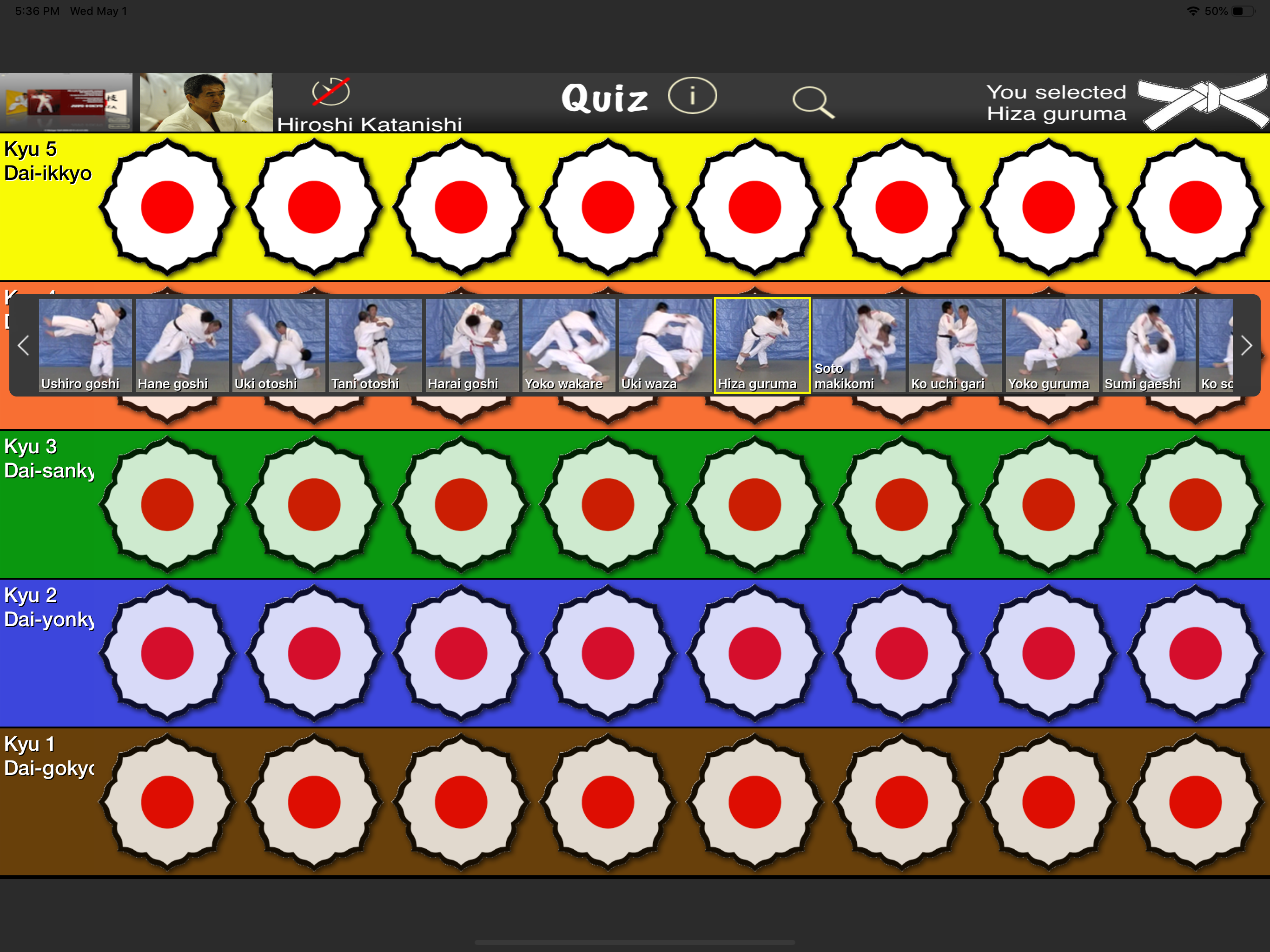 Judo Gokyo