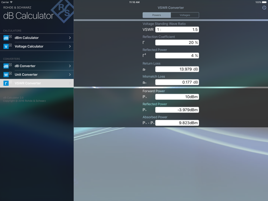 dB Calculator iPad screenshot 4 - Productivity app
