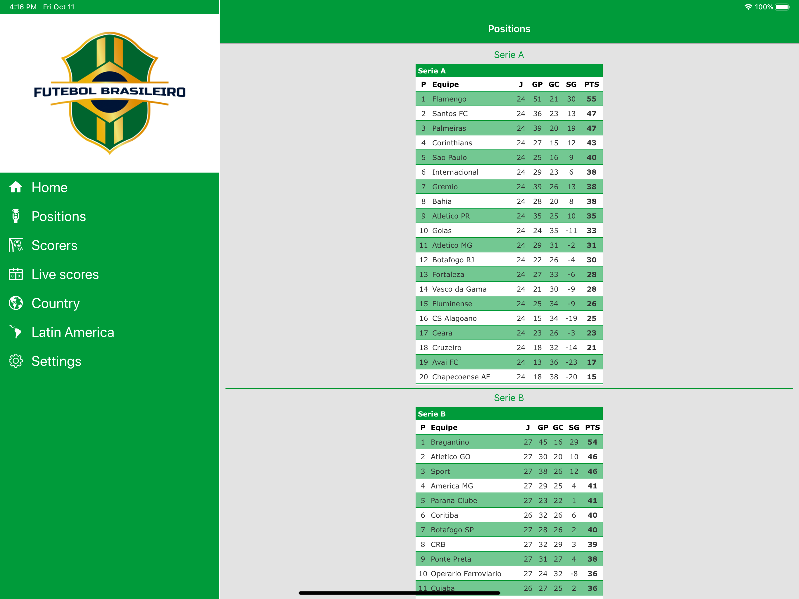 Brazilian Soccer Live