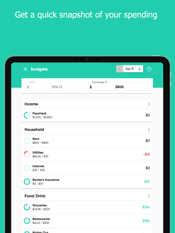 Screenshot #5 pour Budgets