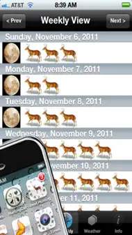 Best Hunting Times iphone bilder 2