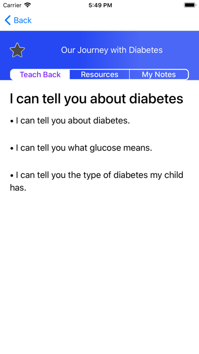 Screenshot #2 pour Our Journey with Diabetes