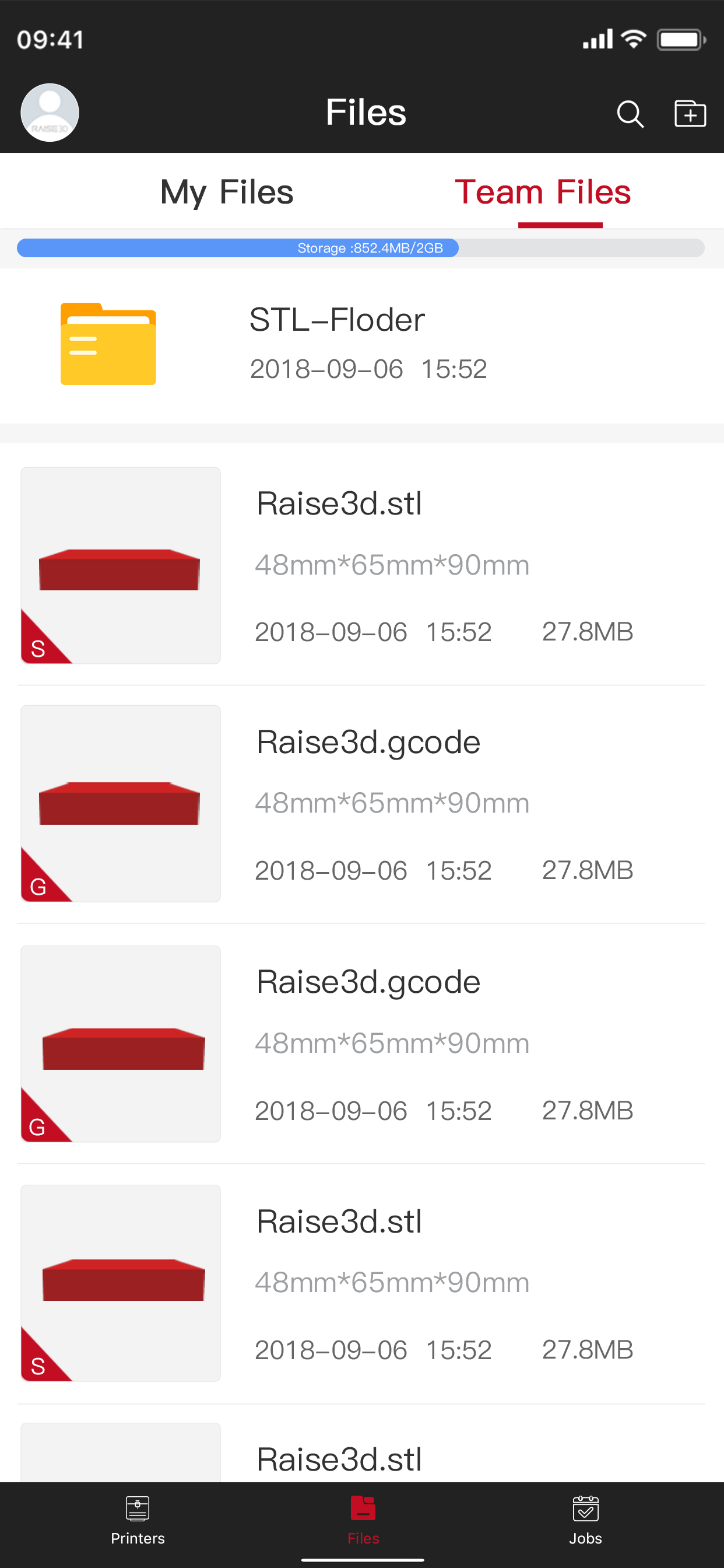 RaiseCloud-3DPrinting Platform