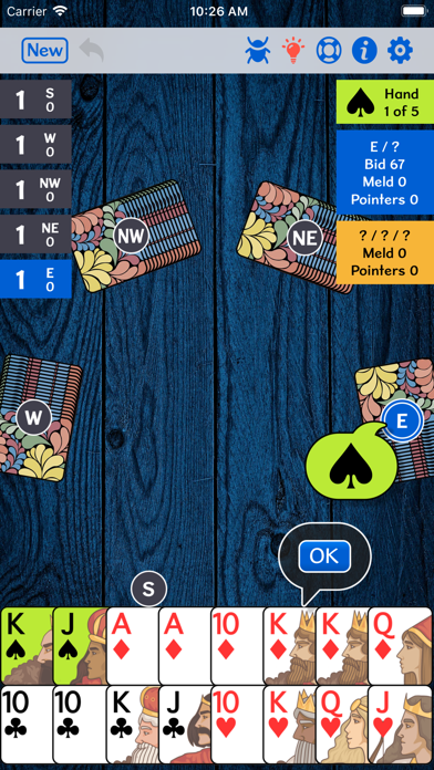 5-Handed Pinochle Screenshot