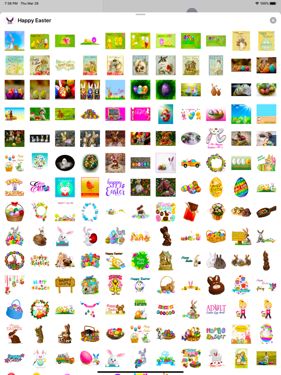 Screenshot #6 pour Happy Easter Emoji Stickers