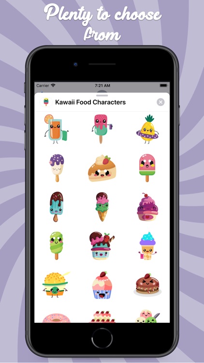 Kawaii Food Characters screenshot-3