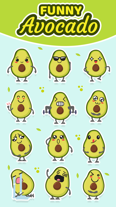 Screenshot #1 pour Avocado: Animated Stickers