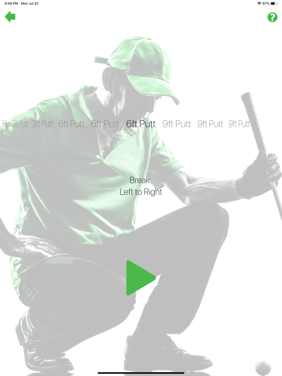MakeMorePutts iPad screenshot 5 - Sports app