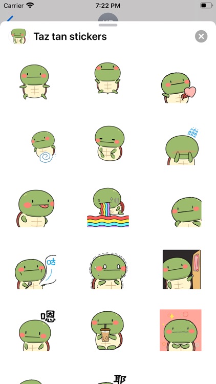Taz tan stickers