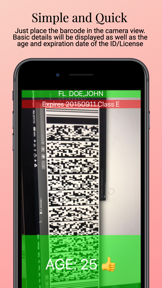 21+ Age Check ID Scanner screenshot