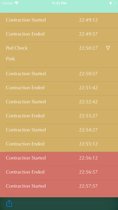 Contraction Time Tracker screenshot 6
