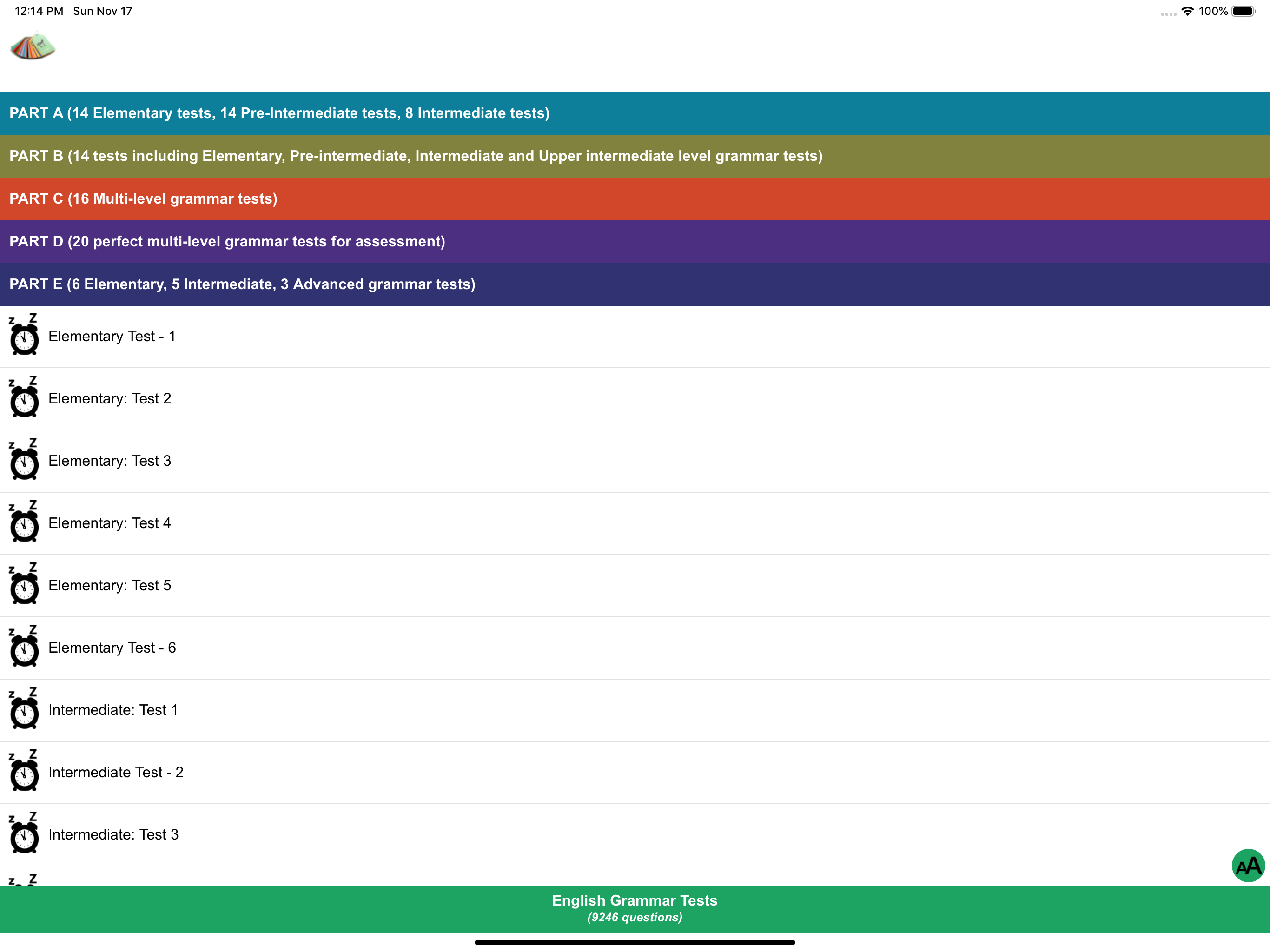 English Grammar Tests (9246) screenshot 3