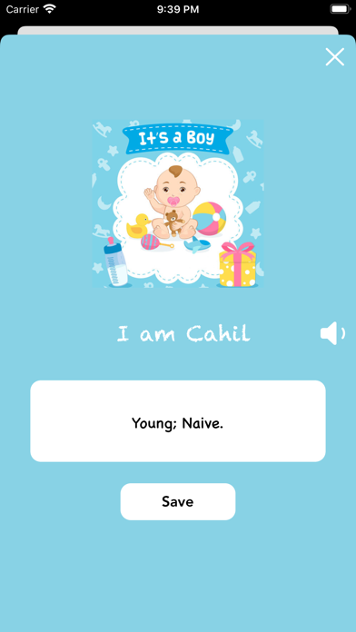 Screenshot #1 pour First Step : Baby names & Care