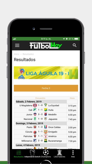 FutbolHoy app screenshot 3