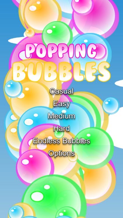 Popping Bubbles Game