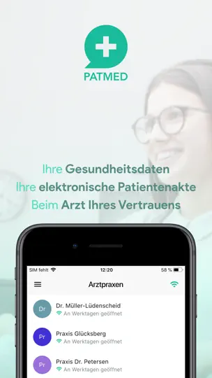 Screenshot von PatMed auf dem iPhone 1