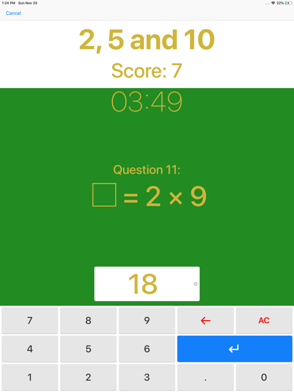 Screenshot #6 pour KS2 Times Tables