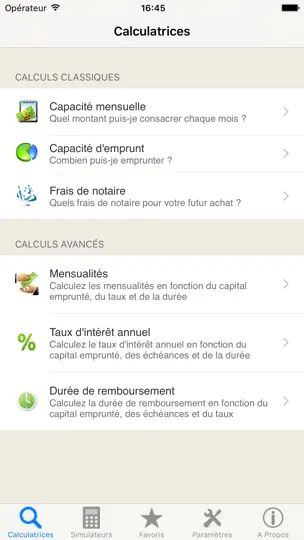 Capture d'écran de Mes Prêts, Simulation Crédit sur iPhone 1