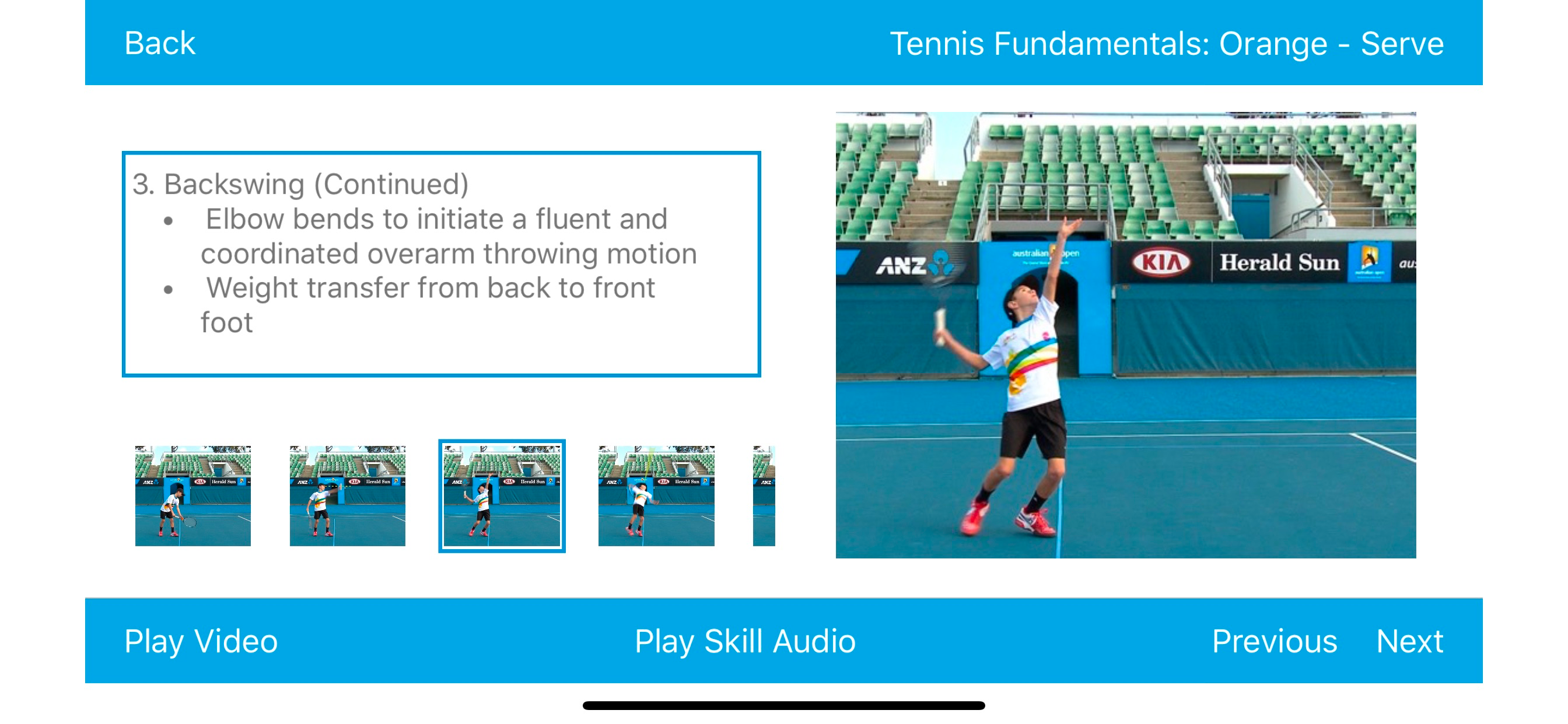 Tennis Australia Technique App