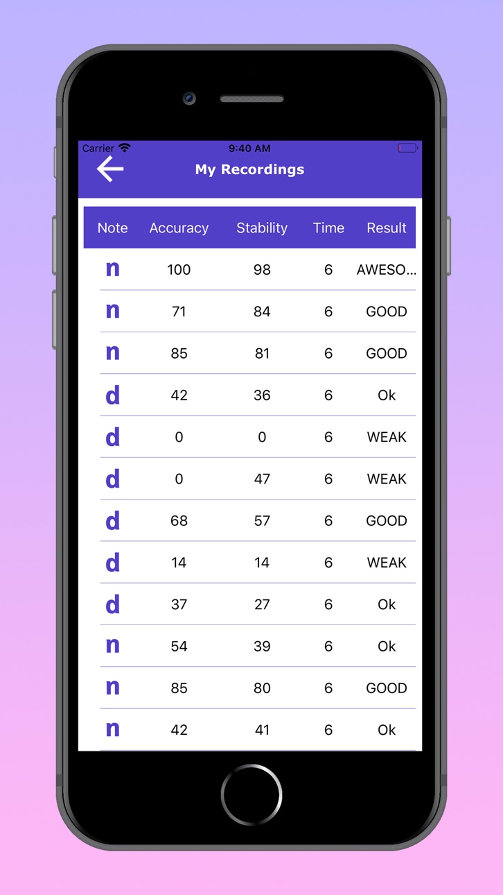 iPhone screenshot