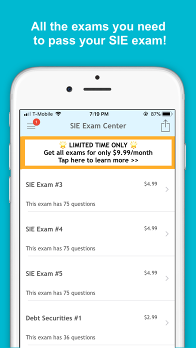 SIE Exam Center: Prep & Study screenshot 3