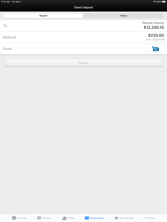 Golden Pacific Bank iPad screenshot 7 - Finance app