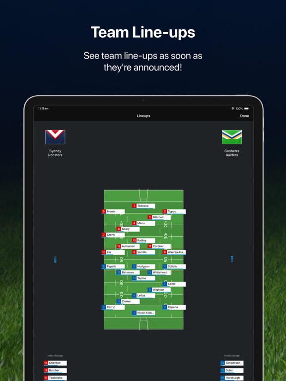 Screenshot #5 pour League Live for iPad: NRL news