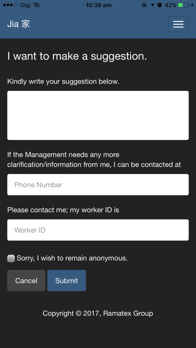 App screenshot