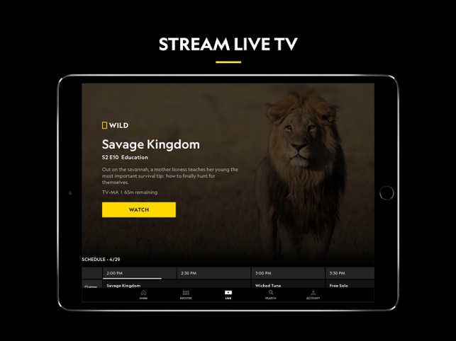 Nat Geo TV: Live & On Demand on the App Store