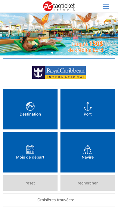 Screenshot #1 pour Ticketroyal – Croisières