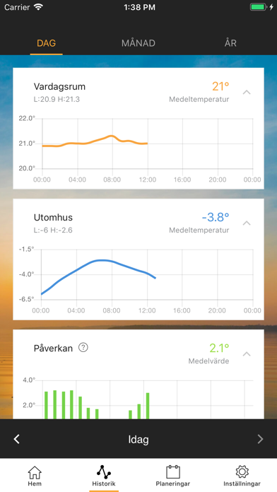 HEM Klok Värme Screenshot