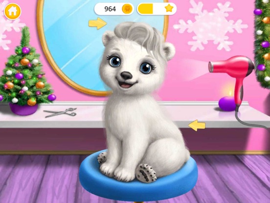 Screenshot #5 for Christmas Animal Hair Salon 2