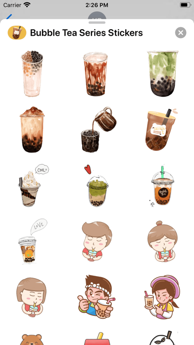 Screenshot #3 pour Bubble Tea Series Stickers