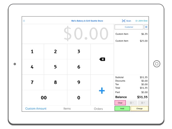 Rhombus POS iPad screenshot 2 - Business app