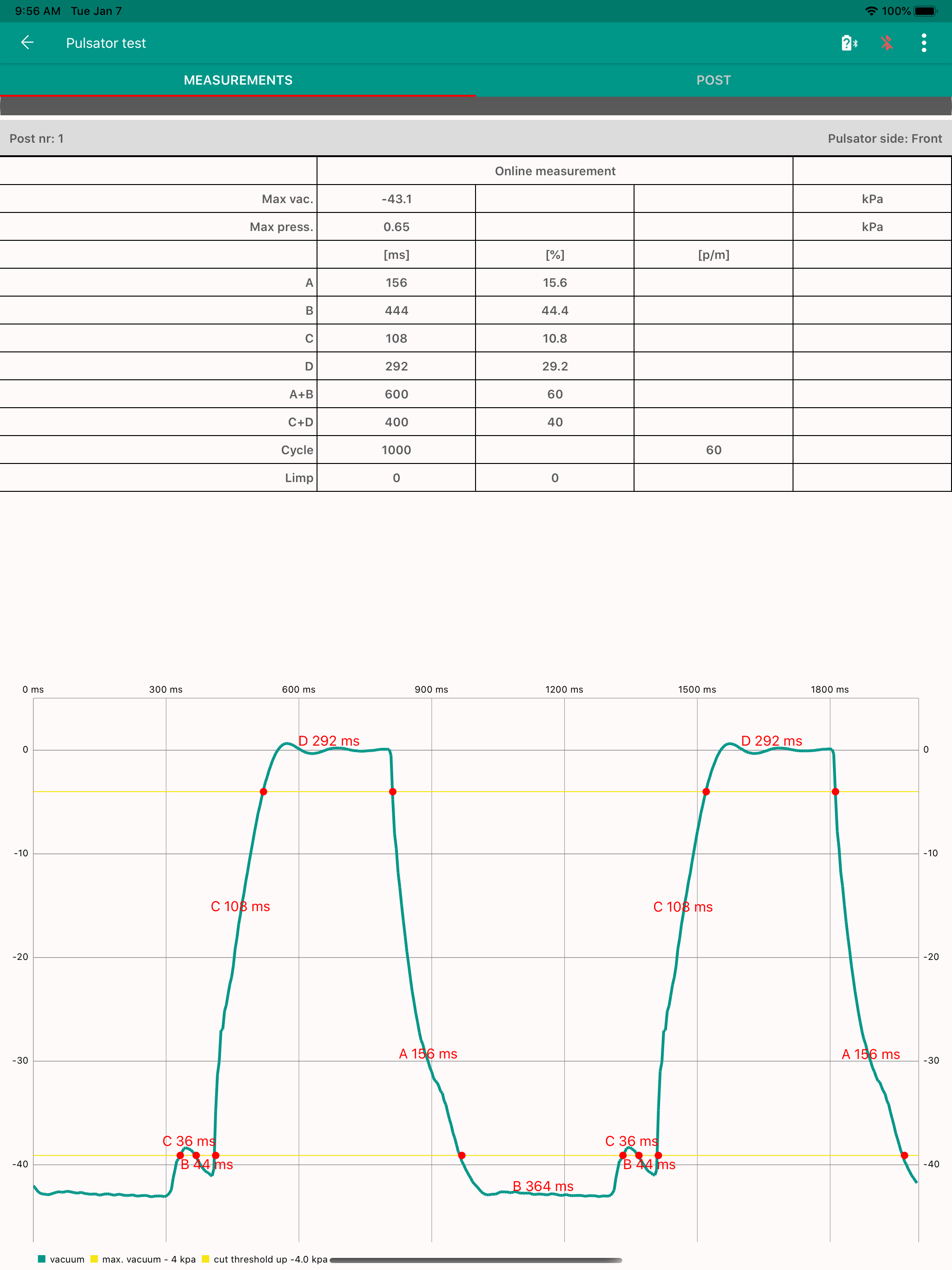 Dairy Pulsator Tester screenshot 11