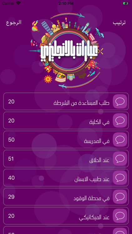 عبارات بالانجليزي مترجمة عربي