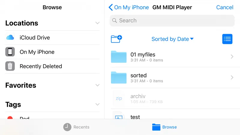 GM MIDI Player screenshot 7 of 9