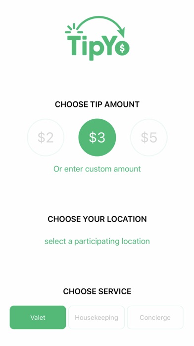 TipYo  Mobile Tipping screenshot 2