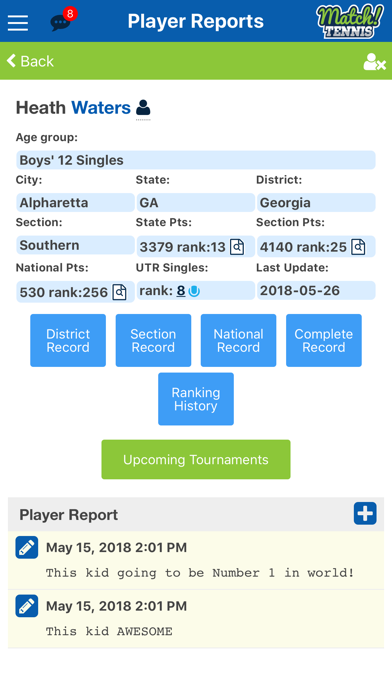 Match! Tennis App Screenshot