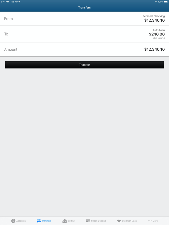 United Teletech Financial iPad screenshot 4 - Finance app