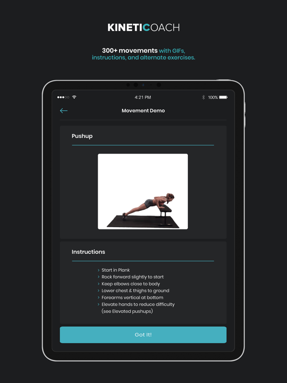 KINETICOACH iPad screenshot 2 - Health & Fitness app