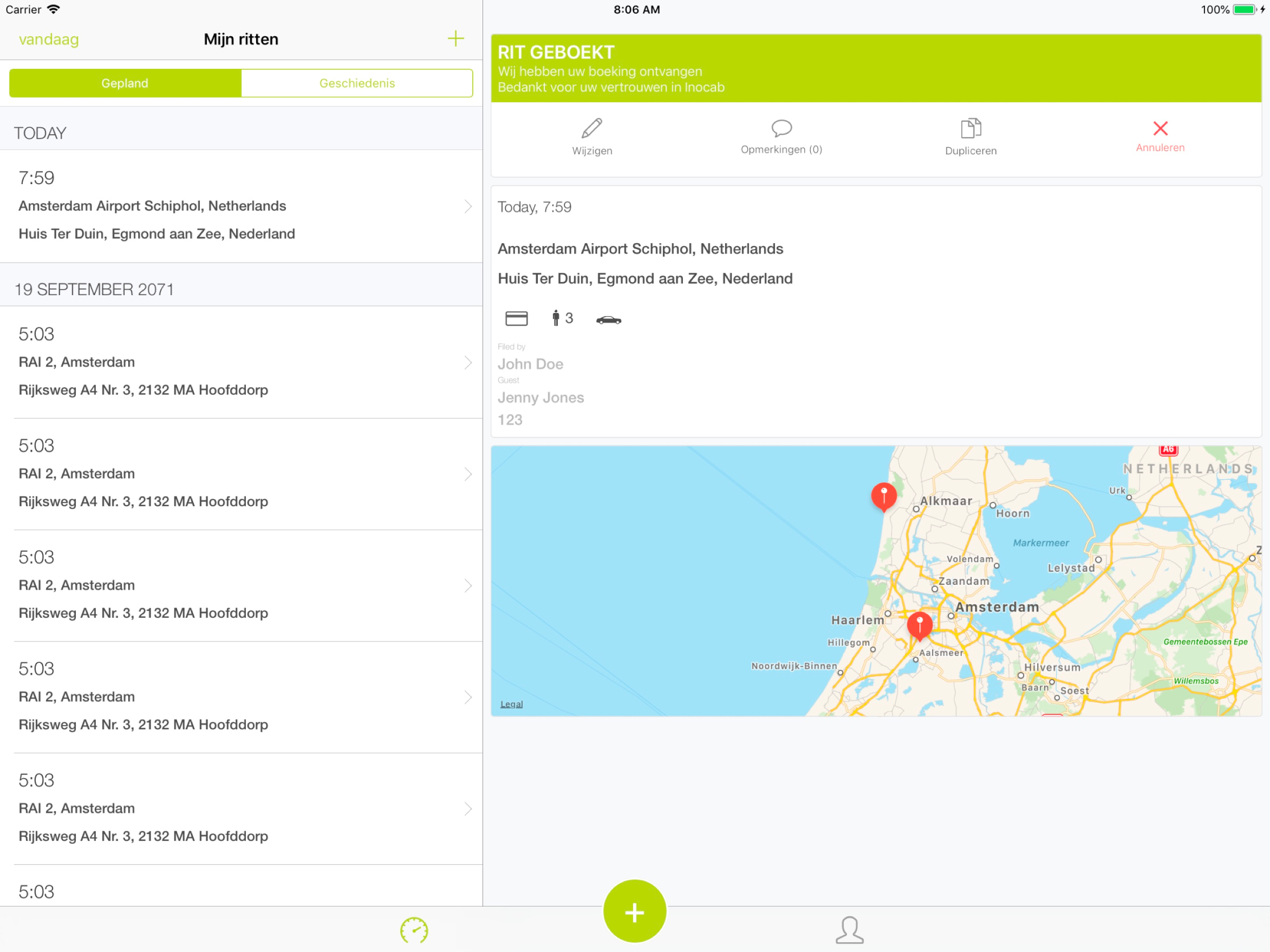 Inocab Booking