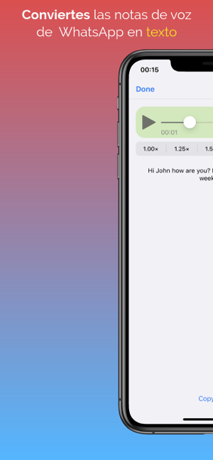 ‎Audio to Text para WhatsApp Screenshot