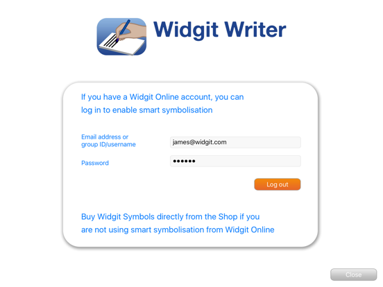 Widgit Writer iPad app afbeelding 4