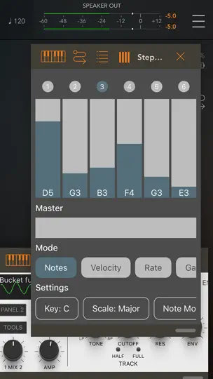 Captura de pantalla de StepBud - AUv3 MIDI Sequencer en iPhone 7