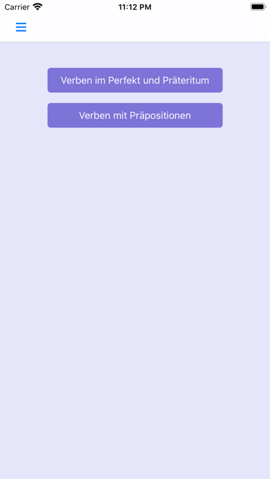 German Verbs Past Prepositions Screenshot