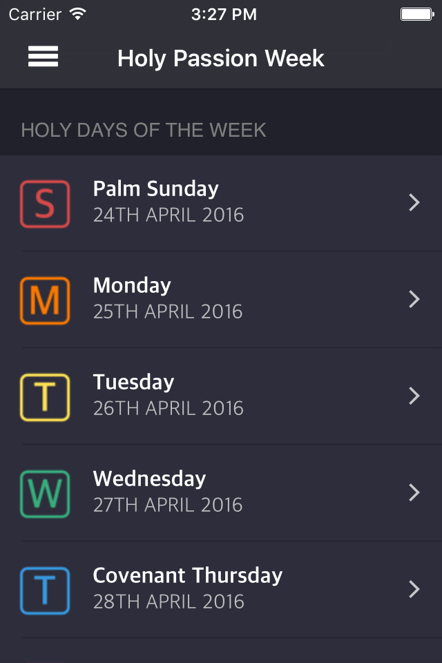 The Rite of Passion Week