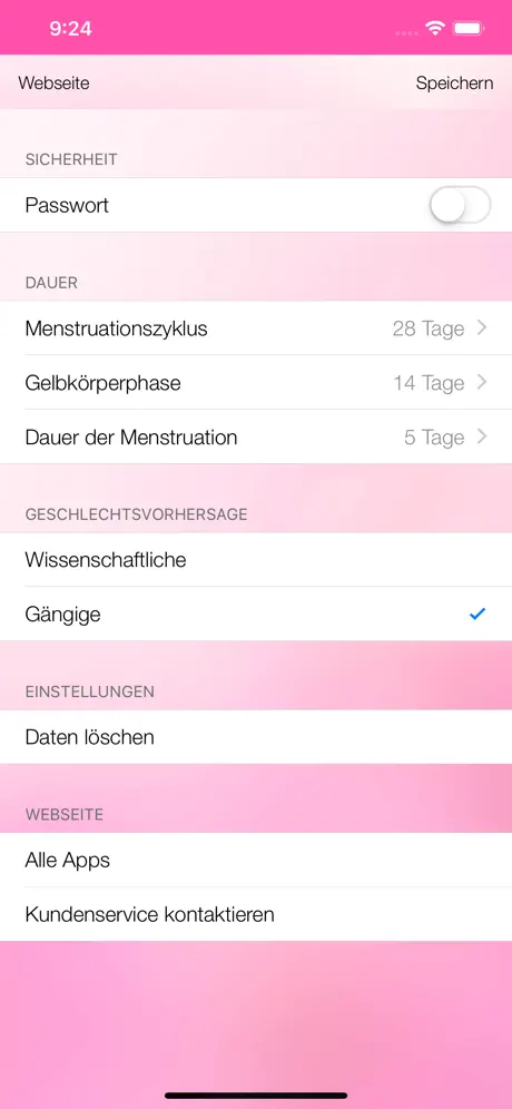 Fruchtbarkeitskalender